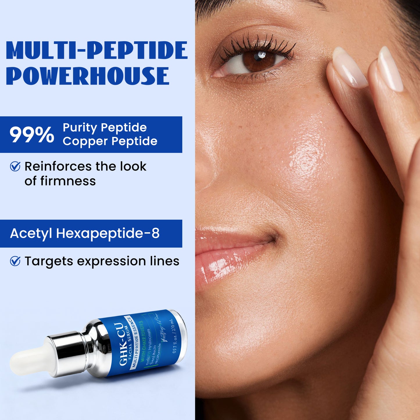 1. LANGCCI GHK-Cu Copper Peptides Serum for Face | Intelligent Multi-Peptide System
